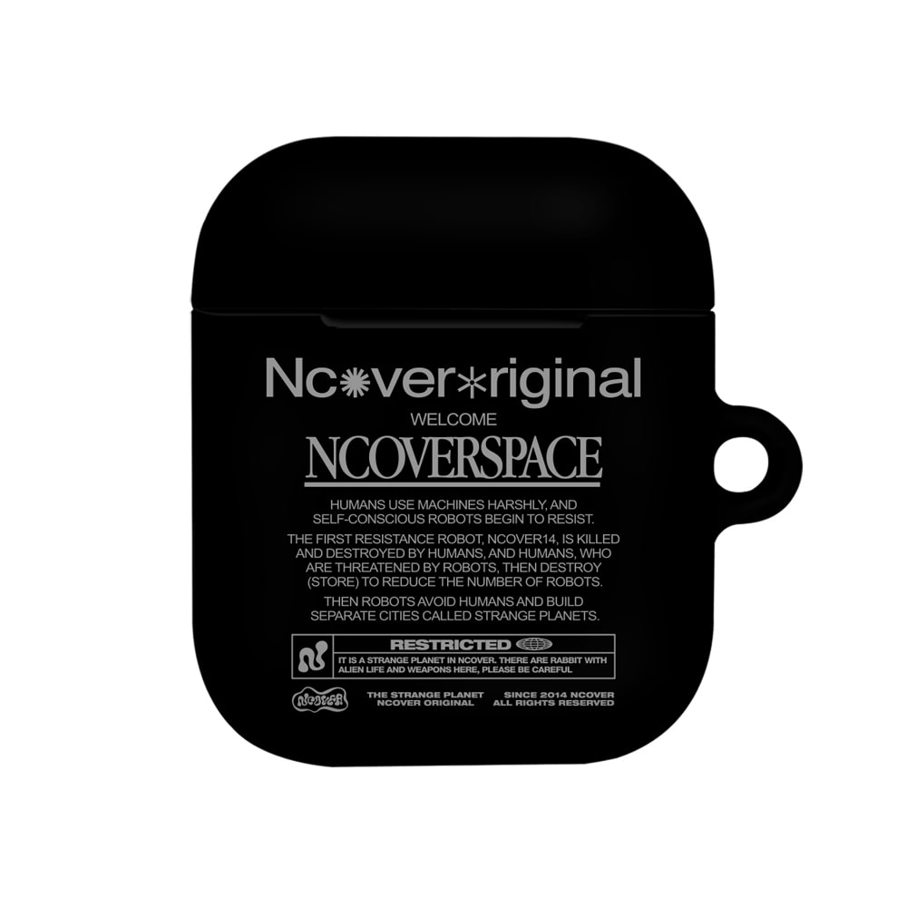 NCOVER PLANET TEXT-BLACK(에어팟-하드)