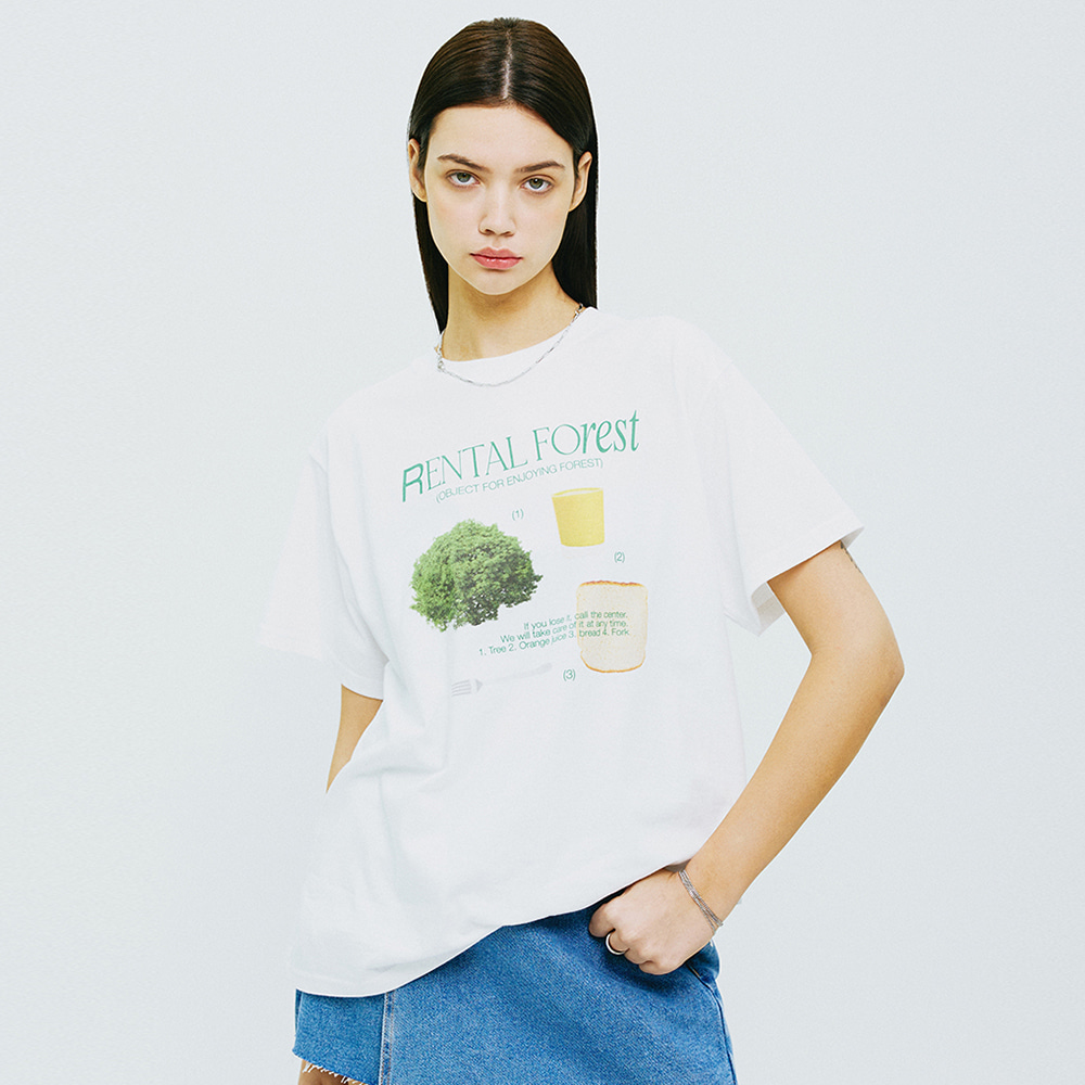 FOREST OBJECT TSHIRT-WHITE