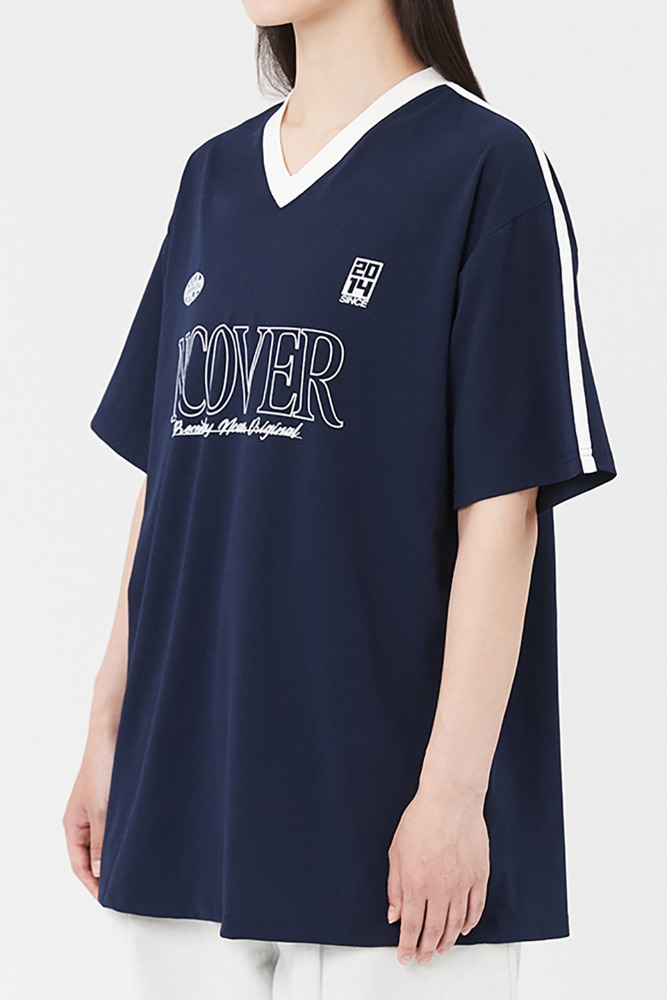 NCOVER PLAY V NECK JERSEY-NAVY